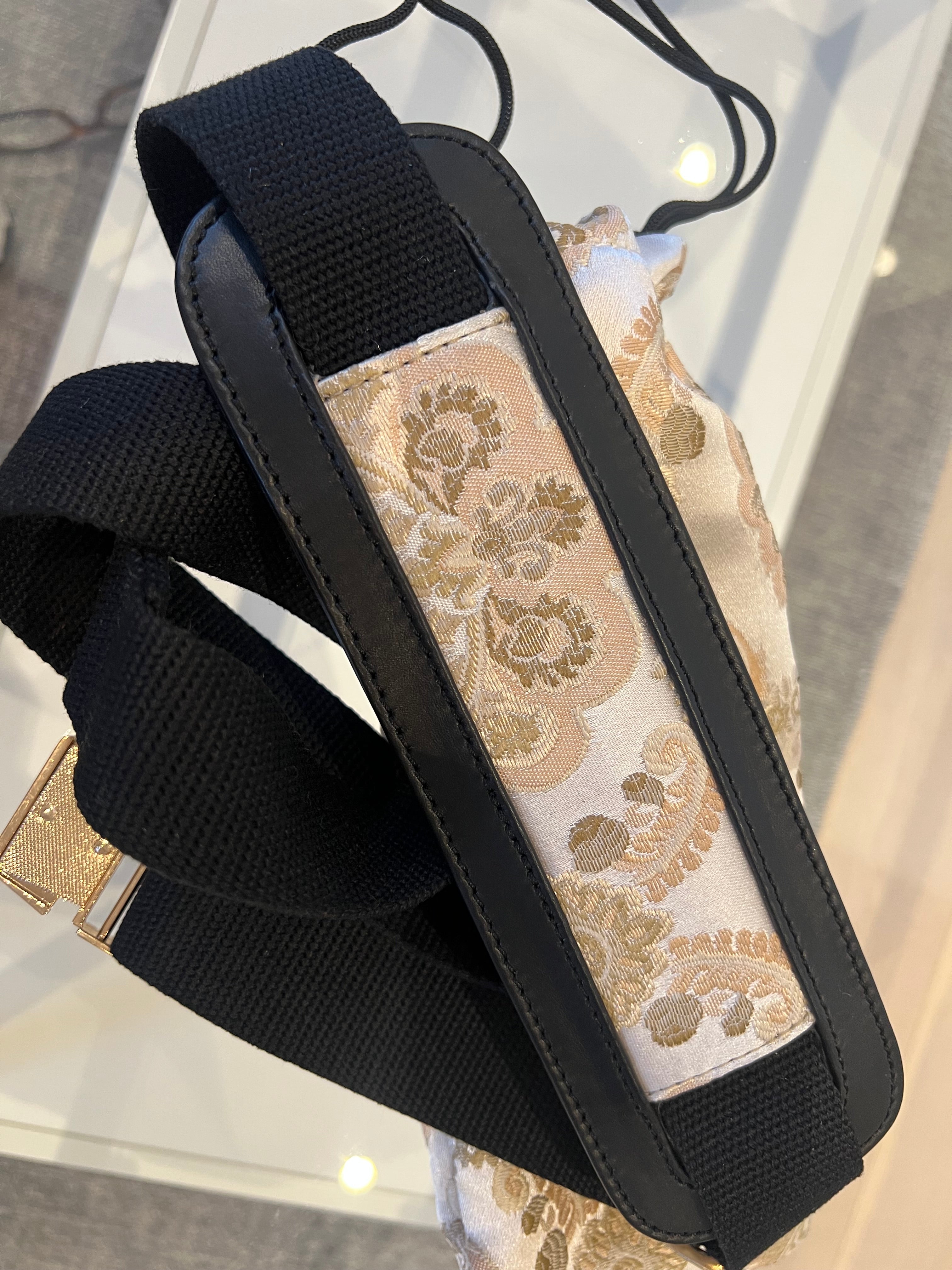 Stropp til Furcifer Pluss sort med dusty pink bunnfarge