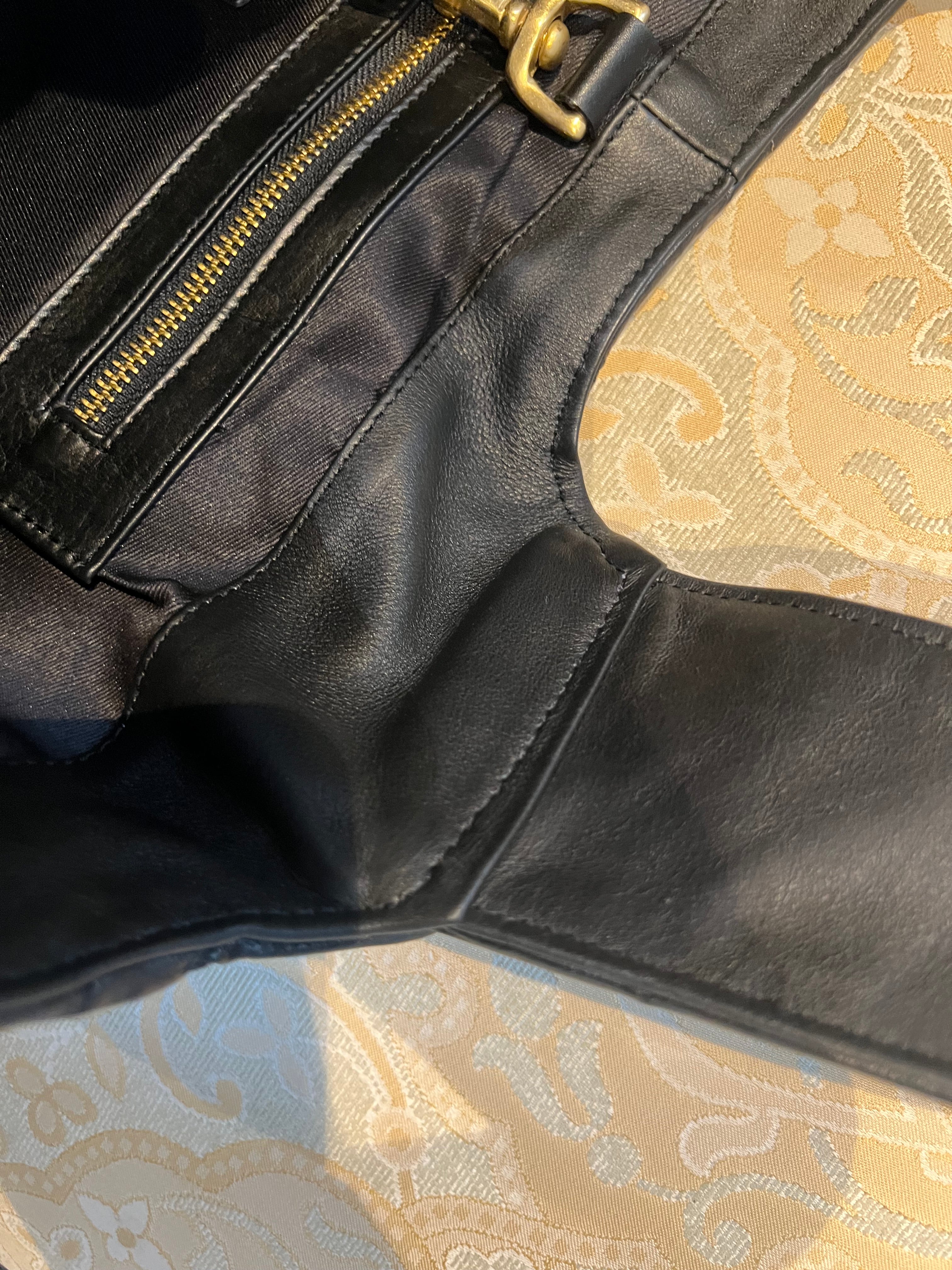 Zoramele sort flettebag