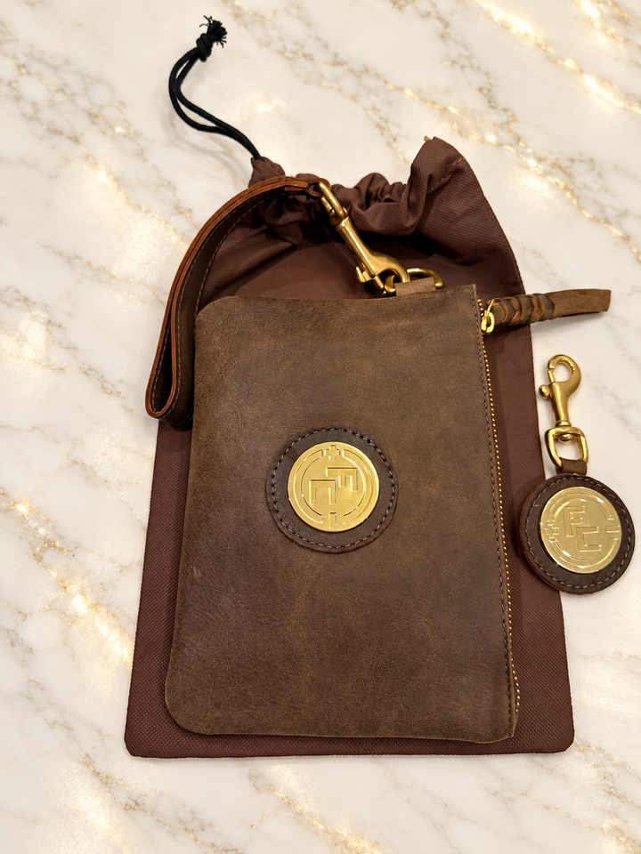 Meleo clutch sett i fargen mocca brun🤎
